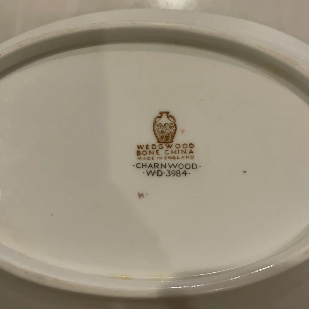 Wedgwood Bone China Made in England Pattern Name Charnwood 10” Vegetable Bowl